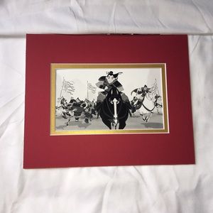 Mulan Warrior glossy art matted animated horse